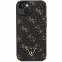 Oryginalne Etui IPHONE 13 / 14 / 15 Guess Hardcase 4G Triangle Metal Logo (GUHCP15SPG4GPK) czarne