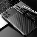 Etui SAMSUNG GALAXY A22 5G Pancerne Shockproof Carbon Fiber granatowe