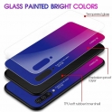 Etui HUAWEI Y5 2019 Szklane Glass Case Gradient czarno-niebieskie