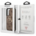 Oryginalne Etui SAMSUNG GALAXY S23+ Guess Hardcase 4G Big Metal Logo (GUHCS23M4GMGBR) brązowe