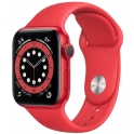 Smartwatch Apple Watch Series 6 GPS 40mm Aluminium czerwony z czerownym paskiem Sport