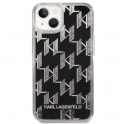 Oryginalne Etui IPHONE 14 Karl Lagerfeld Hardcase Liquid Glitter Monogram czarne