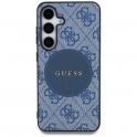 Etui SAMSUNG GALAXY S25+ Guess 4G Round Patch Classic Logo MagSafe niebieskie