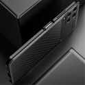 Etui SAMSUNG GALAXY A22 5G Pancerne Shockproof Carbon Fiber granatowe