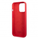 Oryginalne Etui IPHONE 13 PRO Karl Lagerfeld Hardcase Silicone Plaque czerwone