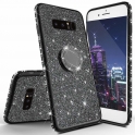 Etui Diamond Ring Glitter Brokat SAMSUNG GALAXY J4+ J4 PLUS czarne