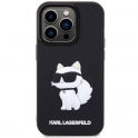 Oryginalne Etui IPHONE 14 PRO MAX Karl Lagerfeld Hardcase Rubber Choupette 3D (KLHCP14X3DRKHNK) czarne