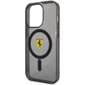 Oryginalne Etui IPHONE 14 PRO Ferrari Hardcase Translucent Magsafe (FEHMP14LURKK) czarne