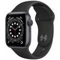 Smartwatch Apple Watch Series 6 GPS 44mm Aluminium szary z czarnym paskiem Sport