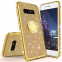 Etui Diamond Ring Glitter Brokat SAMSUNG GALAXY S9 złote