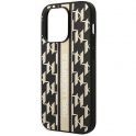 Oryginalne Etui IPHONE 14 PRO Karl Lagerfeld Hardcase Monogram Stripe (KLHCP14LPGKLSKW) brązowe