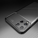 Etui SAMSUNG GALAXY A22 5G Pancerne Shockproof Carbon Fiber granatowe