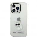 Oryginalne Etui IPHONE 14 PRO MAX Karl Lagerfeld Hardcase IML NFT Choupette (KLHCP14XHNCHTCT) transparentne