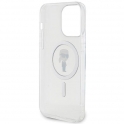 Oryginalne Etui APPLE IPHONE 15 PRO MAX Karl Lagerfeld Hardcase IML Ikonik MagSafe (KLHMP15XHFCKNOT) transparentne