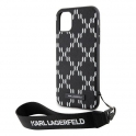 Oryginalne Etui IPHONE 11 Karl Lagerfeld Hardcase Monogram Losange Saffiano (KLHCN61SAKLMBSK) czarne