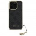 Oryginalne Etui IPHONE 16 PRO MAX Guess Hardcase 4G Charms Collection (GUHCP16XGF4GGR) czarne