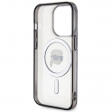 Oryginalne Etui APPLE IPHONE 15 PRO Karl Lagerfeld Hardcase IML Karl`s Head MagSafe (KLHMP15LHKHNOTK) transparentne