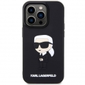 Oryginalne Etui IPHONE 14 PRO MAX Karl Lagerfeld Hardcase Rubber Ikonik 3D (KLHCP14X3DRKINK) czarne