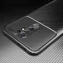 Etui XIAOMI REDMI 9 Pancerne Shockproof Carbon Fiber niebieskie