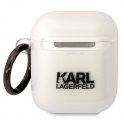 Oryginalne Etui APPLE AIRPODS Karl Lagerfeld Karl`s Head (KLA2HNIKTCT) transparentne