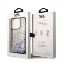 Oryginalne Etui IPHONE 14 PRO Karl Lagerfeld Hardcase Liquid Glitter Elong (KLHCP14LLCKVK) czarne