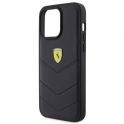 Oryginalne Etui APPLE IPHONE 15 PRO MAX Ferrari Hardcase Quilted Metal Logo (FEHCP15XRDUK) czarne