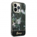 Oryginalne Etui IPHONE 14 PRO MAX Guess Hardcase Jungle Collection (GUHCP14XHGJGHA) zielone