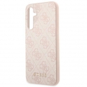 Oryginalne Etui SAMSUNG GALAXY A54 4G / 5G Guess Hard Case 4G Metal Gold Logo (GUHCSA54G4GFPI) różowe