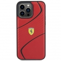 Oryginalne Etui APPLE IPHONE 15 PRO MAX Ferrari Hardcase Twist Metal Logo (FEHCP15XPTWR) czerwone
