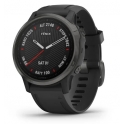 Smartwatch Garmin Fenix 6S Pro i Sapphire Szary z powłoką węglową (DLC) i czarnym paskiem 010-02159-25