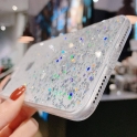 Etui VIVO Y21 / Y21S / Y33S Brokat Cekiny Glue Glitter Case transparentne