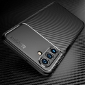 Etui SAMSUNG GALAXY A13 5G / A04S Pancerne Shockproof Nexeri Carbon Fiber niebieskie