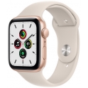 Smartwatch Apple Watch SE GPS 44mm Aluminium złoty z księżycowa poświata paskiem Sport