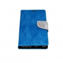 Etui portfel Fancy SAMSUNG A6 2018 niebieskie shine