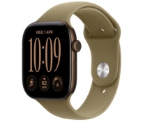 Smartwatch Apple Watch Series 12 GPS 42mm Aluminium brązowy z paskiem sport oliw M/L MJEU4MP