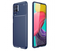 Etui SAMSUNG GALAXY M53 5G Pancerne Shockproof Nexeri Carbon Fiber niebieskie