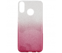 Etui glitter HUAWEI HONOR 8X srebrno-różowe