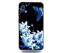 Etui Slim case Art SAMSUNG GALAXY A10 niebieski kwiat