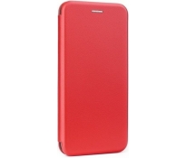 Etui portfel Flip Elegance skórzane z klapką LG K40 czerwone Magnetyczne