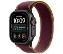 Smartwatch Apple Watch Ultra 4 GPS + Cellular 49mm czarny Tytan opaska trailw kolorze burgund M/L MJC44QP