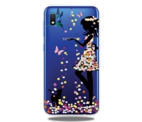 Etui Slim case Art SAMSUNG GALAXY A10 dziewczyna i kot