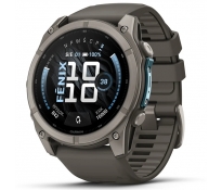 Smartwatch Garmin Fenix 9 47mm Amoled Tytanowy z silikonowym paskiem w kolorze Pebble szary 010-04762-01