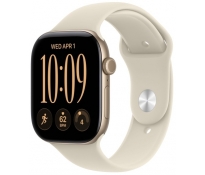 Smartwatch Apple Watch Series 12 GPS 42mm Aluminium złoty z paskiem sport piasek S/M MJED4