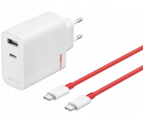 OnePlus ładowarka SUPERVOOC 80W USB-A/USB-C + kabel - biała