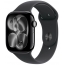 Smartwatch Apple Watch Series 11 GPS 46mm Aluminium czarny z paskiem sport czarny S/M MEUW4