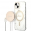 Oryginalne Etui IPHONE 14 PLUS Guess Hardcase Marble MagSafe + Wireless Charger (GUBPP14XH4EACSP) białe