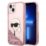 Oryginalne Etui IPHONE 14 Karl Lagerfeld Hardcase Glitter Karl`s Head (KLHCP14SLNKHCP) różowe