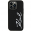 Mercedes Oryginalne Etui IPHONE 11 Karl Lagerfeld Hardcase Silicone Signature (KLHCN61SKSVGK) czarne