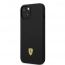 Etui IPHONE 14 Ferrari Hardcase Silicone Metal Logo Magsafe (FEHMSIP14SBK) czarne