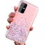 Etui SAMSUNG GALAXY A03S Brokat Cekiny Glue Glitter Case różowe